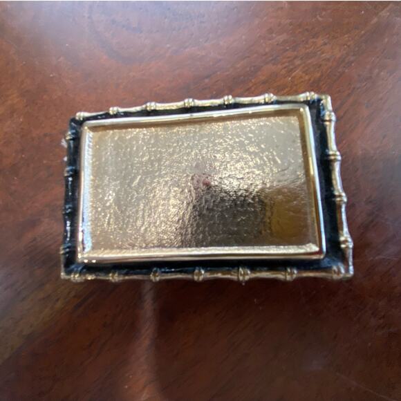 Lot of Two Gold/Black Rectangular Belt buckles - Picture 5 of 6